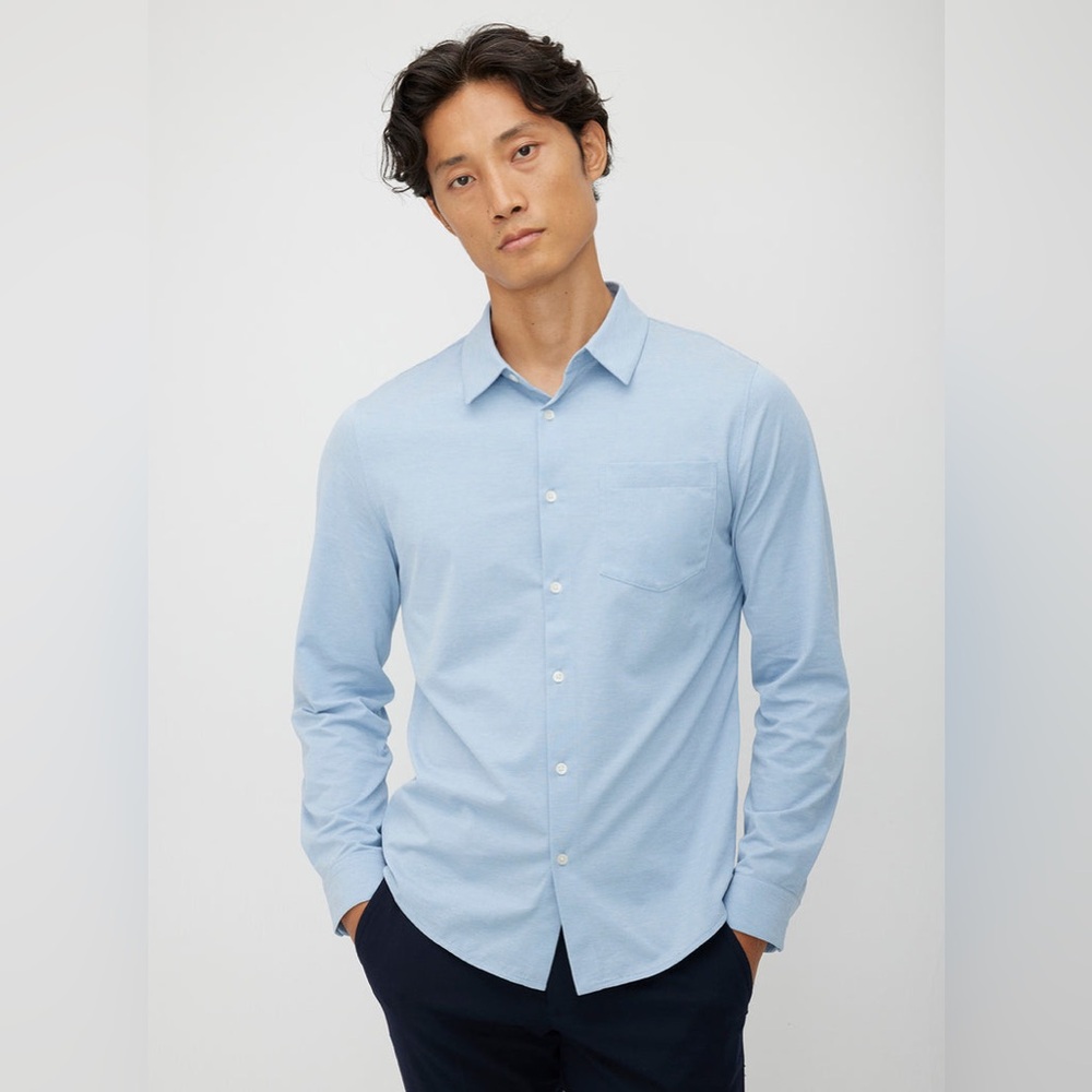 Kit And Ace City Tech Long Sleeve Classic Fit Shirt Size Large